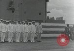Standbild Inbetriebnahme Zeremonie der japanischen Flugzeugträger Hiryu Yokosuka in Japan, 1940, aus Sekunde 50 historischem Filmmaterial Videoclip 65675022299