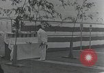 Standbild Inbetriebnahme Zeremonie der japanischen Flugzeugträger Hiryu Yokosuka in Japan, 1940, aus Sekunde 58 historischem Filmmaterial Videoclip 65675022299