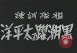 Standbild japanische Schlachtschiff auf See unter friedlichen Bedingungen Japan, 1941, aus Sekunde 6 historischem Filmmaterial Videoclip 65675022301