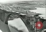 Image of Bridge under construction Spain, 1942, second 21 stock footage video 65675022359