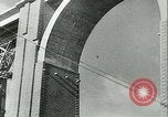 Image of Bridge under construction Spain, 1942, second 39 stock footage video 65675022359