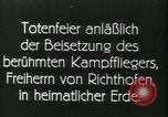 Image of Manfred von Richthofen the Red Baron Berlin Germany, 1925, second 15 stock footage video 65675022369