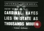 Immagine di San Patrizio Cardinale Hayes New York United States USA, 1938, secondo 4 filmato di repertorio 65675022386