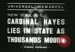 Immagine di San Patrizio Cardinale Hayes New York United States USA, 1938, secondo 7 filmato di repertorio 65675022386