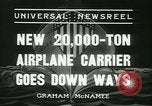 Standbild USS Enterprise Flugzeugträger starten Newport News Virginia USA, 1936, aus Sekunde 11 historischem Filmmaterial Videoclip 65675022416