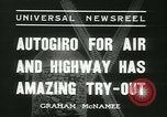 Standbild Pilot Jim Ray mit Autogiro aerobile Washington DC USA, 1936, aus Sekunde 9 historischem Filmmaterial Videoclip 65675022418