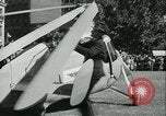 Standbild Pilot Jim Ray mit Autogiro aerobile Washington DC USA, 1936, aus Sekunde 37 historischem Filmmaterial Videoclip 65675022418
