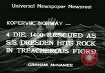 Standbild Der Norddeutsche Lloyd liner SS Dresden Kopervik verkauft Norwegen, 1934, aus Sekunde 4 historischem Filmmaterial Videoclip 65675022422