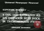 Standbild Der Norddeutsche Lloyd liner SS Dresden Kopervik verkauft Norwegen, 1934, aus Sekunde 6 historischem Filmmaterial Videoclip 65675022422