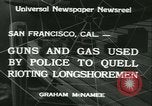 Image of Longshoremen strike San Francisco California USA, 1934, second 11 stock footage video 65675022429