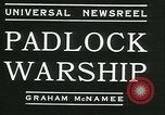 Immagine di Il Maresciallo federale lucchetti Columbian nave Cueuta Philadelphia Pennsylvania USA, 1934, secondo 3 filmato di repertorio 65675022433