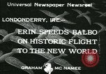 Standbild Der Balbo Flotte Londonderry Irland Lough Foyle, 1933, aus Sekunde 1 historischem Filmmaterial Videoclip 65675022444