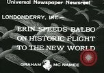 Standbild Der Balbo Flotte Londonderry Irland Lough Foyle, 1933, aus Sekunde 4 historischem Filmmaterial Videoclip 65675022444