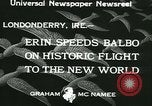 Standbild Der Balbo Flotte Londonderry Irland Lough Foyle, 1933, aus Sekunde 5 historischem Filmmaterial Videoclip 65675022444