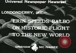 Standbild Der Balbo Flotte Londonderry Irland Lough Foyle, 1933, aus Sekunde 6 historischem Filmmaterial Videoclip 65675022444