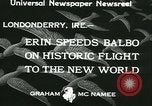 Standbild Der Balbo Flotte Londonderry Irland Lough Foyle, 1933, aus Sekunde 7 historischem Filmmaterial Videoclip 65675022444