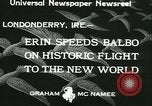 Standbild Der Balbo Flotte Londonderry Irland Lough Foyle, 1933, aus Sekunde 11 historischem Filmmaterial Videoclip 65675022444