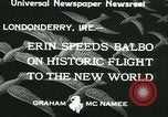 Standbild Der Balbo Flotte Londonderry Irland Lough Foyle, 1933, aus Sekunde 12 historischem Filmmaterial Videoclip 65675022444