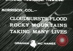 Standbild Überschwemmungen und Cyclone Morrison Colorado USA, 1933, aus Sekunde 1 historischem Filmmaterial Videoclip 65675022445