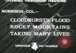 Standbild Überschwemmungen und Cyclone Morrison Colorado USA, 1933, aus Sekunde 3 historischem Filmmaterial Videoclip 65675022445