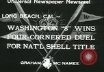 Image of University of Washington Husky crew team versus Yale crew California United States USA, 1933, second 9 stock footage video 65675022448