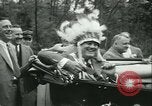 Standbild Präsident Roosevelt mit Pfadfindern Ten Mile River New York USA, 1933, aus Sekunde 50 historischem Filmmaterial Videoclip 65675022453