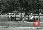 Standbild frische Luft Camp Sommer Camp für Kinder aus armen Familien Sylvan Lake Michigan USA, 1933, aus Sekunde 56 historischem Filmmaterial Videoclip 65675022459