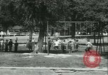 Standbild frische Luft Camp Sommer Camp für Kinder aus armen Familien Sylvan Lake Michigan USA, 1933, aus Sekunde 60 historischem Filmmaterial Videoclip 65675022459