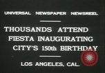 Image célébration du 150e anniversaire de naissance de la ville Los Angeles California USA, 1931, de la seconde 9 séquences d'archives historiques vidéo 65675022461