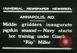 Standbild US Naval Academy football Annapolis Maryland USA, 1931, aus Sekunde 8 historischem Filmmaterial Videoclip 65675022465