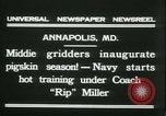 Standbild US Naval Academy football Annapolis Maryland USA, 1931, aus Sekunde 12 historischem Filmmaterial Videoclip 65675022465