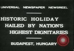 Standbild Admiral Horthy und zählen Karyoli Budapest Ungarn, 1931, aus Sekunde 1 historischem Filmmaterial Videoclip 65675022466