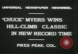 Standbild Chuck Myers auto race Pikes Peak Colorado USA, 1931, aus Sekunde 3 historischem Filmmaterial Videoclip 65675022467
