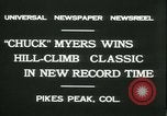Standbild Chuck Myers auto race Pikes Peak Colorado USA, 1931, aus Sekunde 5 historischem Filmmaterial Videoclip 65675022467