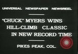 Standbild Chuck Myers auto race Pikes Peak Colorado USA, 1931, aus Sekunde 10 historischem Filmmaterial Videoclip 65675022467