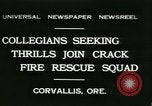Standbild Crack Fire Rescue Squad Corvallis Oregon USA, 1931, aus Sekunde 1 historischem Filmmaterial Videoclip 65675022468