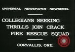 Standbild Crack Fire Rescue Squad Corvallis Oregon USA, 1931, aus Sekunde 5 historischem Filmmaterial Videoclip 65675022468
