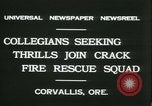 Standbild Crack Fire Rescue Squad Corvallis Oregon USA, 1931, aus Sekunde 7 historischem Filmmaterial Videoclip 65675022468