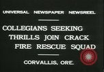 Standbild Crack Fire Rescue Squad Corvallis Oregon USA, 1931, aus Sekunde 8 historischem Filmmaterial Videoclip 65675022468