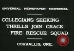 Standbild Crack Fire Rescue Squad Corvallis Oregon USA, 1931, aus Sekunde 10 historischem Filmmaterial Videoclip 65675022468