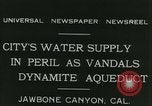 Standbild Los Angeles Aquädukt Pipeline Jawbone Canyon, 1931, aus Sekunde 6 historischem Filmmaterial Videoclip 65675022470