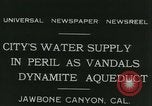 Standbild Los Angeles Aquädukt Pipeline Jawbone Canyon, 1931, aus Sekunde 7 historischem Filmmaterial Videoclip 65675022470