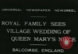 Image Lady Mary Cambridge wedding Balcombe Angleterre, 1931, de la seconde 1 séquences d'archives historiques vidéo 65675022471