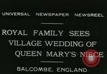Image Lady Mary Cambridge wedding Balcombe Angleterre, 1931, de la seconde 4 séquences d'archives historiques vidéo 65675022471