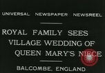 Image Lady Mary Cambridge wedding Balcombe Angleterre, 1931, de la seconde 5 séquences d'archives historiques vidéo 65675022471