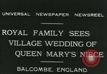 Image Lady Mary Cambridge wedding Balcombe Angleterre, 1931, de la seconde 6 séquences d'archives historiques vidéo 65675022471