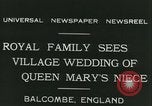 Image Lady Mary Cambridge wedding Balcombe Angleterre, 1931, de la seconde 7 séquences d'archives historiques vidéo 65675022471