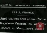 Standbild jährliche Wein Rennen Paris Frankreich, 1931, aus Sekunde 1 historischem Filmmaterial Videoclip 65675022474