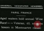 Standbild jährliche Wein Rennen Paris Frankreich, 1931, aus Sekunde 3 historischem Filmmaterial Videoclip 65675022474