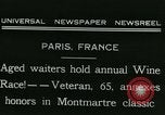 Standbild jährliche Wein Rennen Paris Frankreich, 1931, aus Sekunde 5 historischem Filmmaterial Videoclip 65675022474